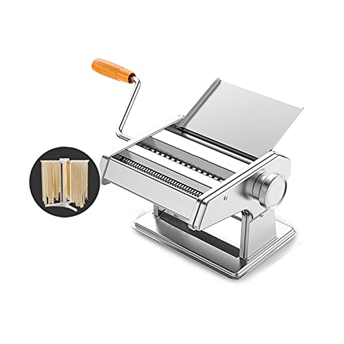 Nudelmaschine, Pasta Maker, Pastamaschine Edelstahl, Pastamaschine mit Klemme, kitchen zubehör für Spaghetti Fettuccine…