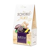 Odilia Bio Schoko Ingwer 100g | Würzige Harmonie aus Ingwer & 90% Kakao | Vegane & glutenfreie Nascherei | Ohne raffinierten Zucker | Mit Datteln gesüßt | Made in Germany