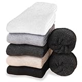 Hocerlu Calcetines Térmicos Mujer 5 Pares - Invierno Gordos con Mezcla de Lana - Cálidos, Talla 35-42