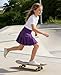 Girls Pleated Skirt Uniform Skirt Built in Shorts Tennis Casual Skorts for Little Kid Purple Fashion Pleated Skirts Size 6