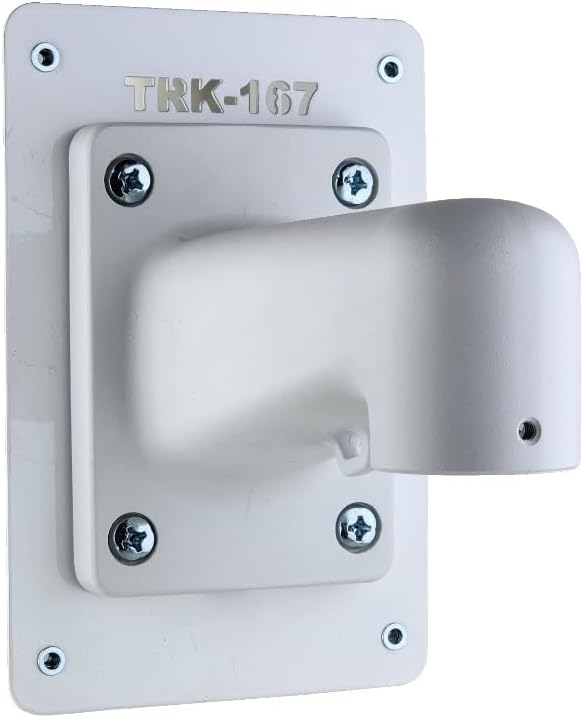 PRO-167 Universal Heavy-Duty Pole Mount Bracket, Powder-Coated Metal, 9.45x6.30x0.07 Inch, for Junction Box, Camera, Enclosure Mounting, Straps Included