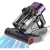 SakerPlus Powerful UV Bed Vacuum Cleaner, 14kPa Strong Suction Handheld Vacuum with 5-Cyclone System & Smart Sensor for Mattress, Carpet, and Home Deep Cleaning