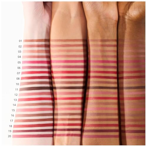 Image of Essence 8h matte comfort lipliner 07 Classic Red, lip liner, red, defined lips, long-lasting colour, matte finish, comfortable wear, 0.3 g (Pack of 2)