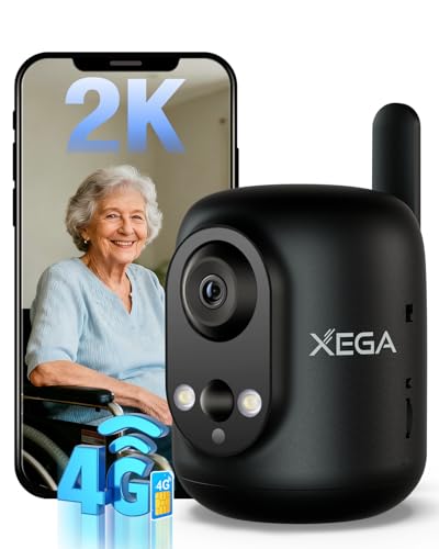 Xega 4G LTE Telecamera Esterno con Suivi Automatico, Registrazione Continua 24/7, 2K PTZ, Audio Bidirezionale Rilevamento Umano Visione Notturna a Colori, IP66 Scheda eSIM Inclusa (No WIFI Xega 4G LTE Telecamera Esterno con Suivi Automatico, Registrazione Continua 24/7, 2K PTZ, Audio Bidirezionale Rilevamento Umano Visione Notturna a Colori, IP66 Scheda eSIM Inclusa (No WIFI