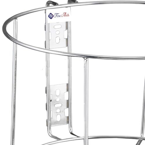 Image of FineArts Bin Holder K Fine Stainless Steel Wall Mount Dustbin Stand for Kitchen & Bathroom Garbage Bin Holder Space Saving Waste Bin Support Rack.