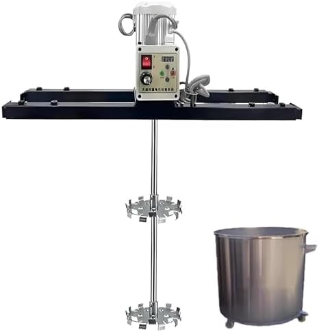2100W Electric Paint Mixer, 200-3000 RPM, Heavy-Duty Tank Mixer for 1000L, 1 Ton Capacity, Telescopic Reach 75-120cm, Ideal for Paint, Coatings & Adhesives