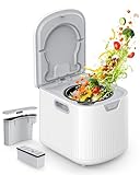 KIAASIR Electric Composter for Kitchen, 2.5L (Max 3.3L) Smart Countertop Compost Bin, Ultra-Quiet & Odor-Free Food Composter, Auto-Cleaning, One-Touch Composting for Daily Household Food Waste