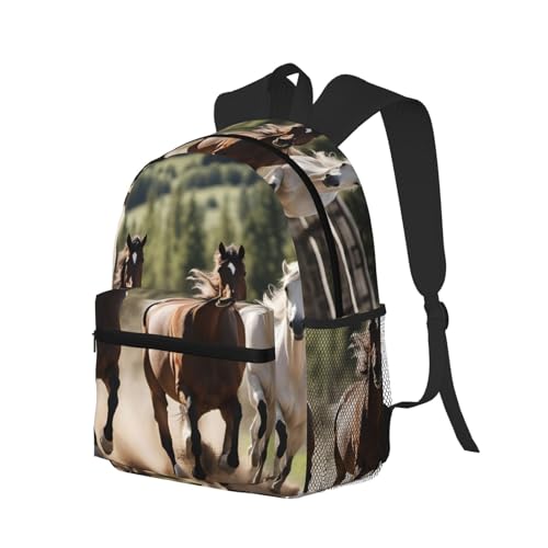 Sac à dos ordinateur portable chevaux de course robuste contre les chocs - 2