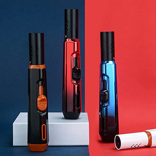 Pen Torch Lighter, Urgrette Butane Refillable Lighter Adjustable Jet Flame Lighter For Bbq Candle Perfect For Gift(Gas Not Included) Red #TOP3
