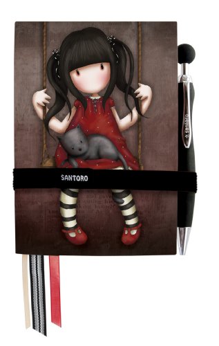 Santoro Gorjuss Premium Journal Set with Bookmark and Pen, Ruby (GJ19601)