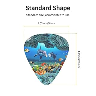 Médiators Guitare 12-Pack Seabed Coral Fish Dolphins Guitar Picks Pour Guitare Électrique Guitare Acoustique Diverses… - Les Beatles, Paul McCartney, John Lennon, RIngo Starr, George Harrison Médiators Guitare 12-Pack Seabed Coral Fish Dolphins Guitar Picks Pour Guitare Électrique Guitare Acoustique Diverses… – Image 3