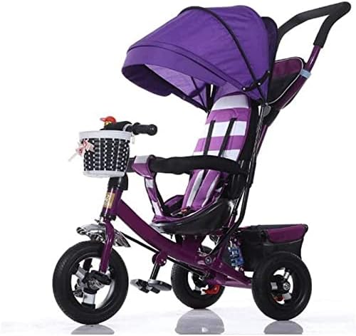 Stroller Wagon Tricycle Trike Prams Toy Car Stroller High Landscape Tricycle Stroller 2-7 Years Old Portable Stroller Shopping Basket Newborn Pet Car 5 Colors (Color : A) (Color : A) over 1 year old g