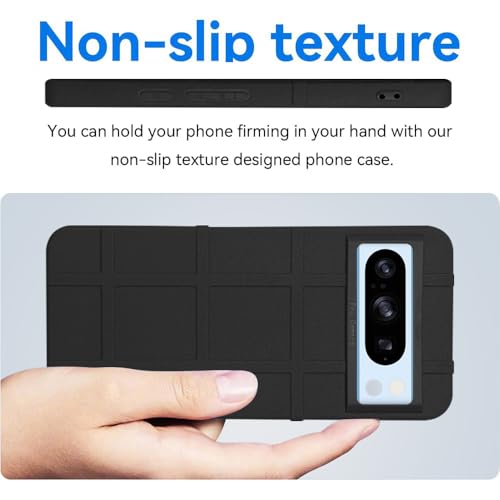 Image of amazon basics Shockproof Back Case Cover for Google Pixel 8 Pro 5G | 360 Degree Protection | Slim Protective Case | Anti-Scratch Tough TPU Case for Google Pixel 8 Pro 5G (Black)