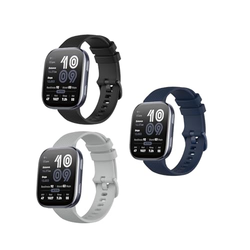 [SHANCHI] �y3�{�Z�b�g�z Amazfit Bip 6 [A2435] 1.97�C���` �p �����o���h 22mm �X�}�[�g�E�H�b�`�p �V���R���o���h �G�R�f�� �����ȃO���b�h�p�^�[���f�U�C�� �h���h�� �J�[�h���o�b�N�� �������ߊȒP ���K�ȒʋC��(
