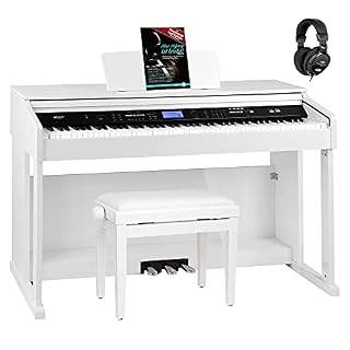 FunKey DP-2688A WH piano numérique blanc brillant set - Les Beatles, Paul McCartney, John Lennon, RIngo Starr, George Harrison
