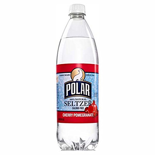 Polar Cherry Pomegranate Seltzer 1 L Plastic Bottles - Pack of 12