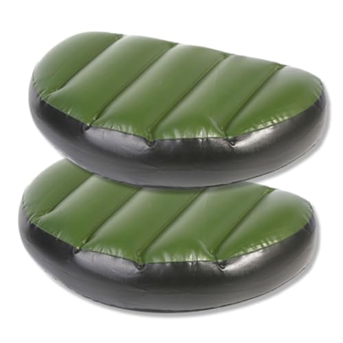Pack of 2 Inflatable Boat Cushion, Adjustable Inflatable Seat for Boating Blow up Seat Cushion for Fishing Soft PVC for Outdoor Camping