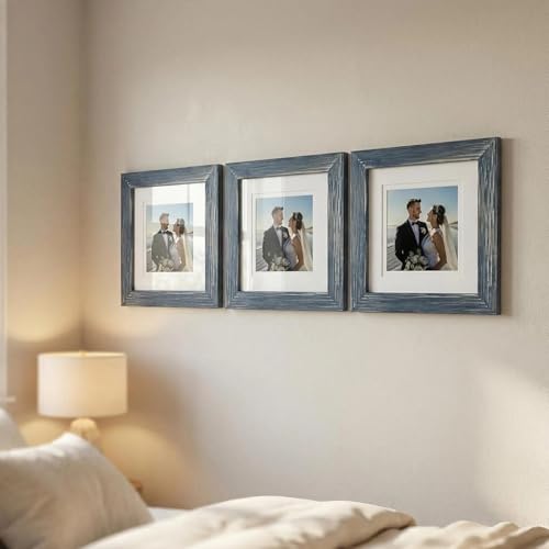 Cadre photo rustique en bois incassable avec plexiglas de table - 7