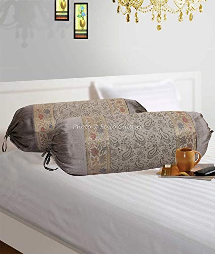 Top 10 Best Hot Dog Pillow in 2022 11 Stylo Culture Indian Polydupion Cylindrical Hotdog Pillow Bolster Pillow Covers ...