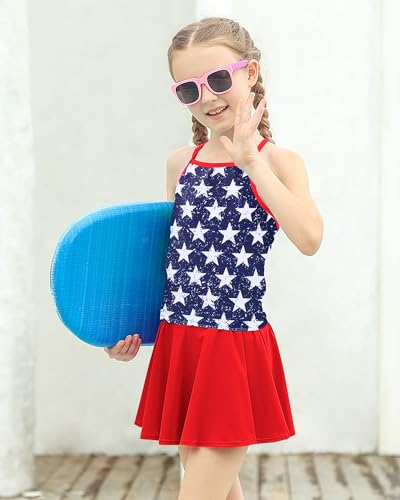 Image of Girls Tankini Swimsuit Bathing Suits Summer Beach Swimwear Size 4-12