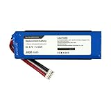 Replacement Battery for JBL Flip 3, Compatible with JBL FLIP3 Gray, fits Part No JBL P763098 03, GSP872693, 3.7V Li-Polymer 3000mAh/11.10Wh Speaker Battery