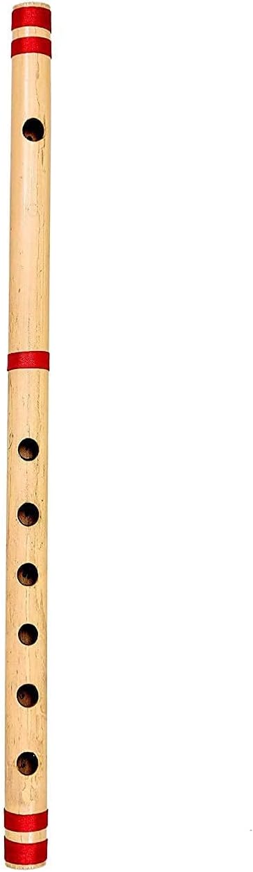 MUSIC MANTRA Flute, C Natural Medium, Premium Bansuri, 19 Inches