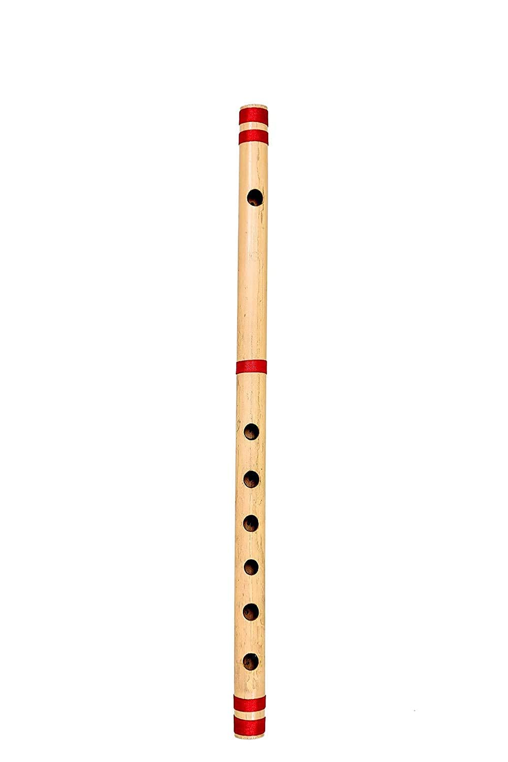 MUSIC MANTRA Flute, C Natural Medium, Premium Bansuri, 19 Inches