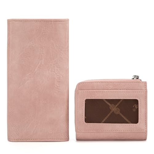 Image of Montana West X Wrangler Wallet for Women RFID Blocking Wallets Large Capacity Wallet Set with Zipper Pocket