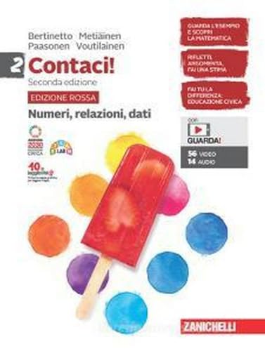 9788808857538 Contaci! Ediz. rossa. Con Numeri, relazioni, dati e Misure, spazio e figure. Per la Scuola media. Con Contenuto digitale (fornito elettronicamente) (Vol. 2)