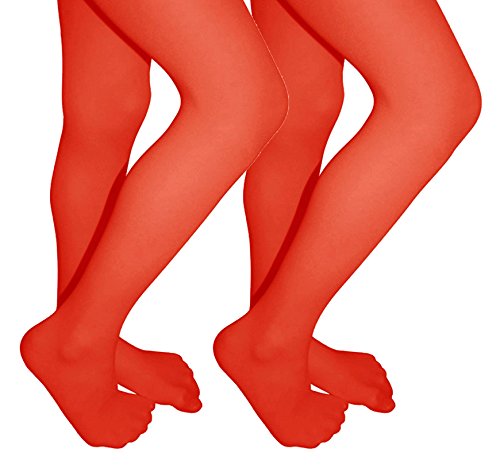 Ballet Dance Tights Girls Footed Microfiber 2 Pack