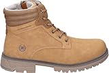 XTI Botas Hombre, Botines de Color Camel, Cierre con Cremallera y Cordones, Estilo Militar (Camel, Sistema Tallas Calzado EU, Adulto, Hombre, Números, Mediano, 39)