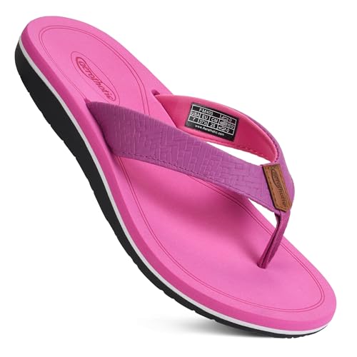 Image of AEROTHOTIC Beach Sandals for Woman Non Slip Flip Flops Quick Dry Slippers