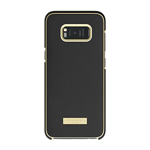 Coque Samsung S8 Plus Kate Spade New York Saffiano noir rigide