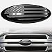 Produktbild 22,9 cm amerikanische Flagge für Ford Frontgrill hinten Heckklappe Emblem, oval 22,9 x 8,9 cm, Aufkleber Namensschild für 04-14 F150 F250 F350, 11-14 Kante, 11-16 Explorer, 06-11 Ranger (Schwarz)