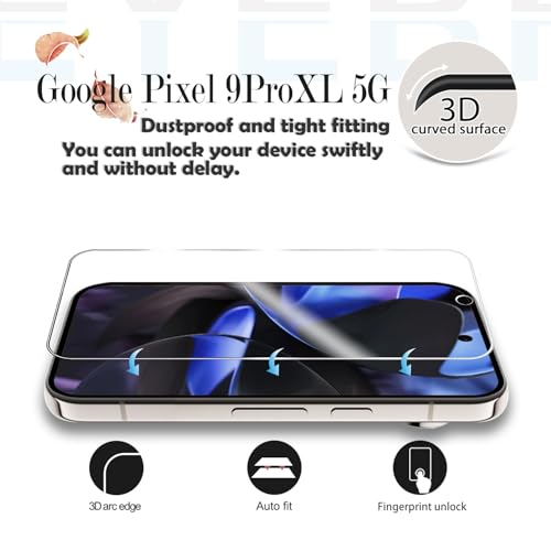 Verre trempé pour Google Pixel 9 Pro XL premium verre ultra résistant et transparent