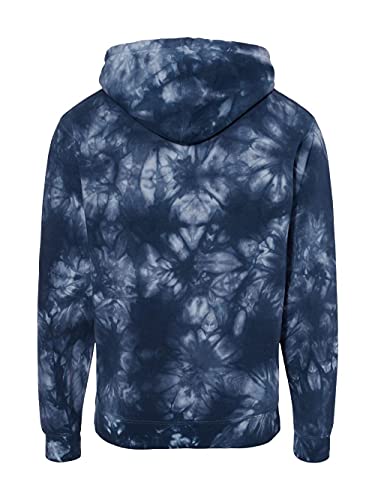 Independent Trading Co. - Midweight Tie-Dyed Hooded Sweatshirt - PRM4500TD - 3XL - Tie Dye Navy2