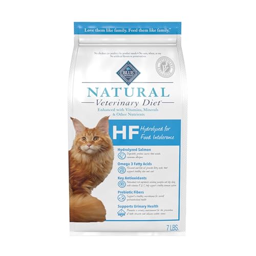 Blue Buffalo Natural Veterinary Diet HF Hydrolyzed for Food Intolerance Dry Cat Food, Veterinarian...