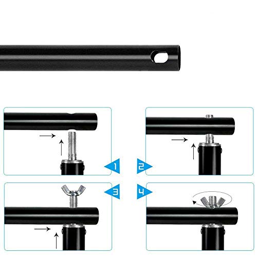 Image of GiftMax Photography Stand Kit Background Support System Kit Portable Foldable with Bag