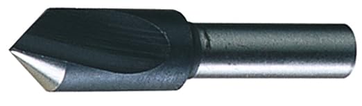 Cleveland C46132 High-Speed Steel Countersink, Steam Oxide Finish, 1 Flute, 1/2