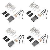 KOMBIUDA 4 Sätze Multifunktionales Brennersteckdose für Elektroherd Ersatzteile für Ofen und Kochfeld Geeignet für Haushaltsgeräte und Küchenzubehör