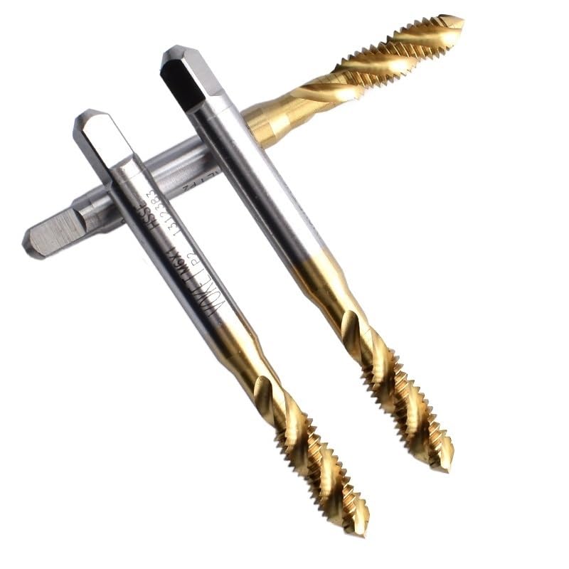 GatherTOOL 1PC * HSSE with Spiral Fluted Tap M3 M3.5 M4 M4.5 M5 M5.5 M6 M7 M8 M9 X0.5 X0.75 X0.8 X1.25 Metric Machine Screw Thread Taps (Color : M4.5X0.75, Size : 1PC)