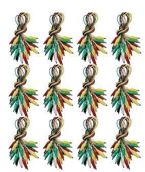120 Pcs Crocodile Clips, Small Alligator Clips Electrical Multimeter Test Leads, Multimeter Leads, Multimeter Crocodile Clips, Small Crocodile Clips, Mini Crocodile Clips Jumper Wires — image 1