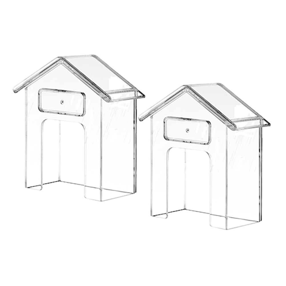Osmond 2 PCS Waterproof Doorbell Cover Clear Outdoor Keypad Cover Plastic Adhesive Outdoor Rings Doorbell Protector Case