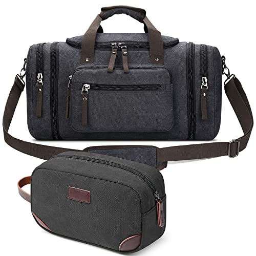 Canvas Travel Duffel Bag With Travel Toiletry Organizer Bag #TOP26
