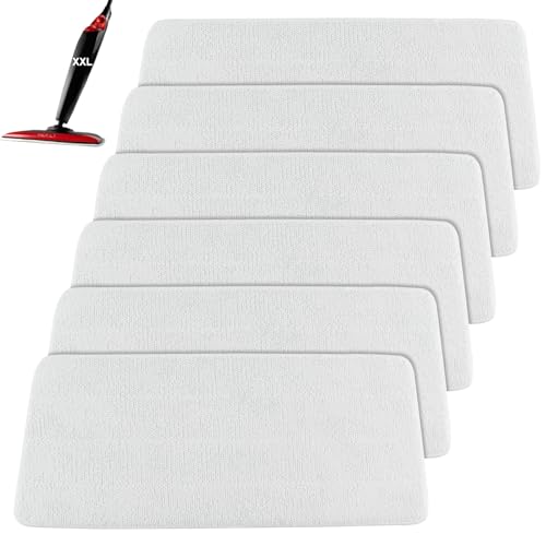 6 Stück für Vileda Steam Plus XXL Dampfreiniger Ersatzbezug, Mikrofaser Kompatibel Mit Vileda Steam XXL, für Vileda Bodenwischer Ersatzbezug, Waschbar für Vileda Dampfreiniger XXL Ersatzbezüge