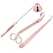 Produktbild Coolty Kerzen Accessoire Set Beinhaltet Kerzenlöscher Dochtschere Dochtzieher Kerzenzubehör für Zuhause Hochzeit Party (Rose Gold