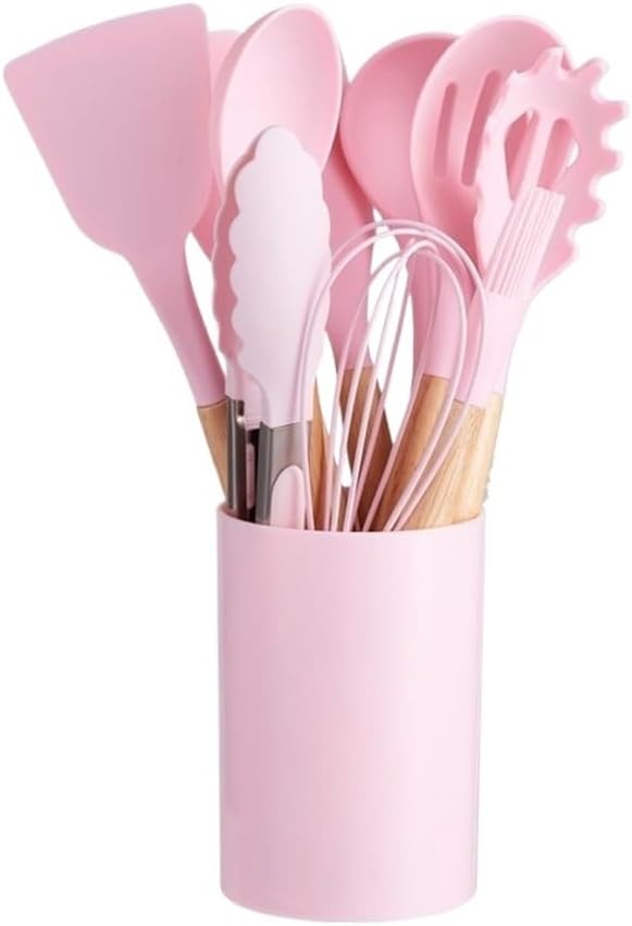 Kitchen Utensils Set for Non-Stick Pan Tool Ladle and Wok Spatulas
