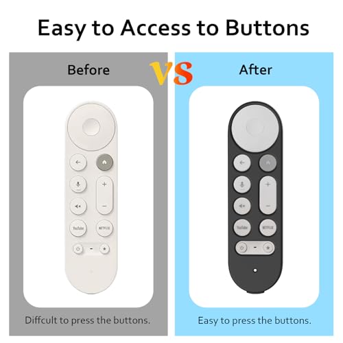 LEFXMOPHY Case for Google TV Streamer 4K Remote Cover 2024 Silicone Protective Sleeve - Black by LEFXMOPHY - Used condition - Image 5