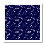 6x6 Iron on Heat Transfer for White Material - Northern Constellation Lyra or harp. The Main or Alpha Star Vega Alexis Design - Pattern Zodiac and Constellations