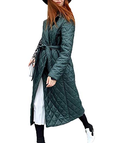 Minetom Damen Wintermantel Jacke Vintage Mantel Revers Winterjacke Mit...